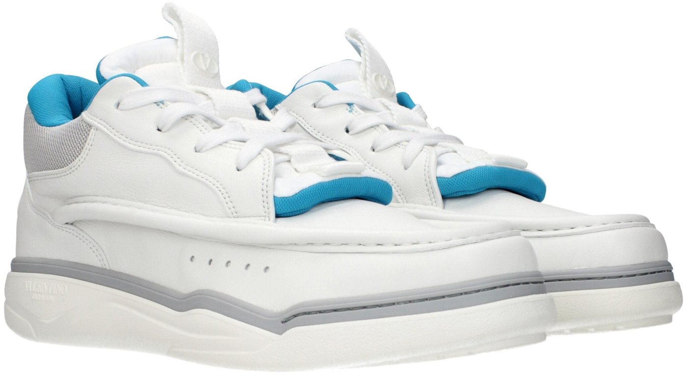Valentino Garavani White Leather Low Top Sneakers