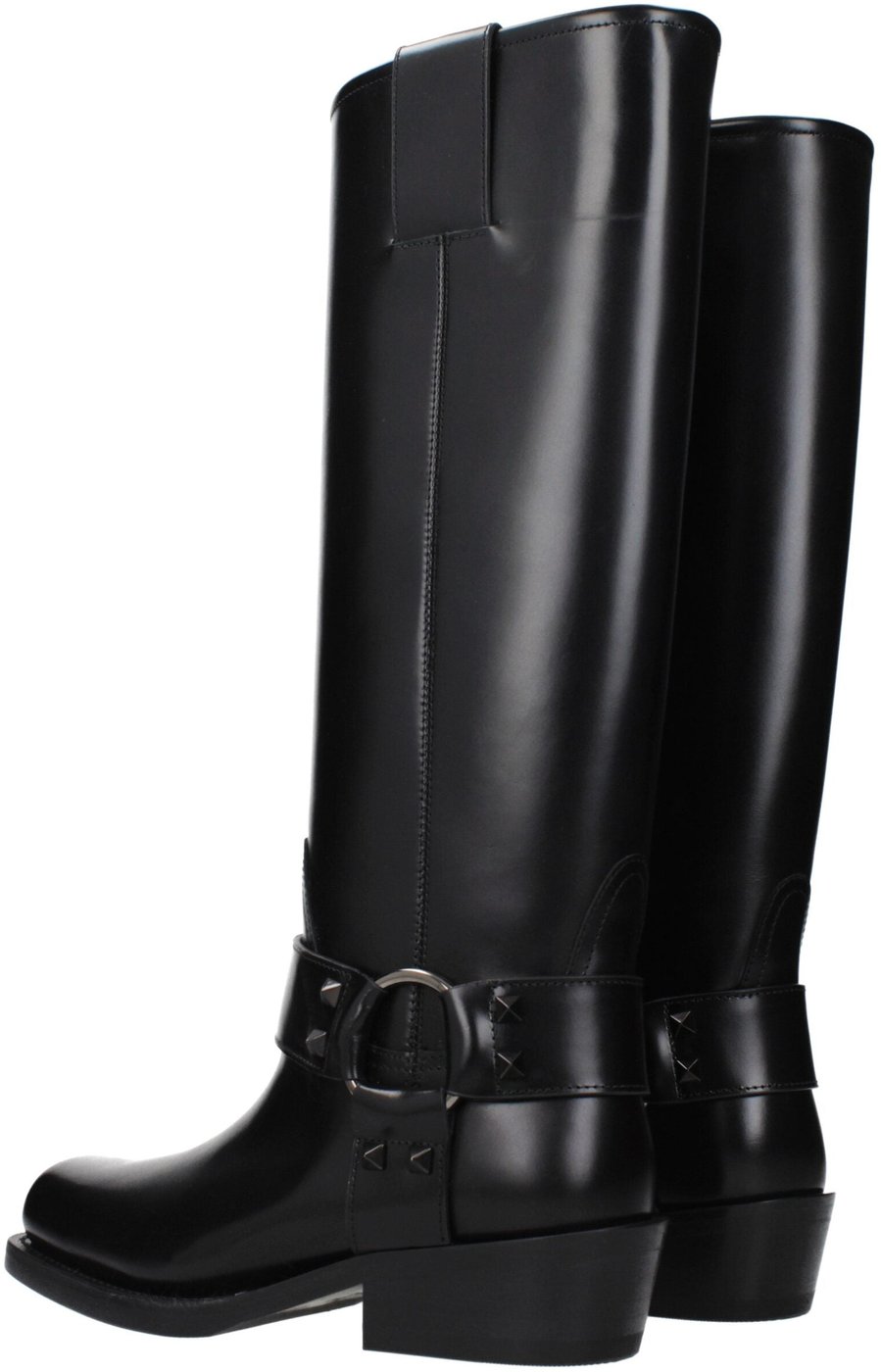 Valentino Garavani Black Leather Boots