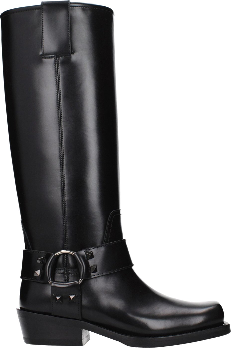 Valentino Garavani Black Leather Boots
