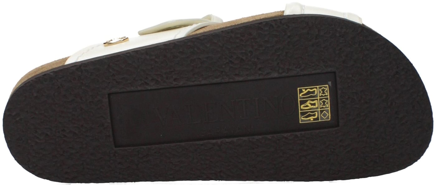 Valentino Garavani Beige Leather Slippers