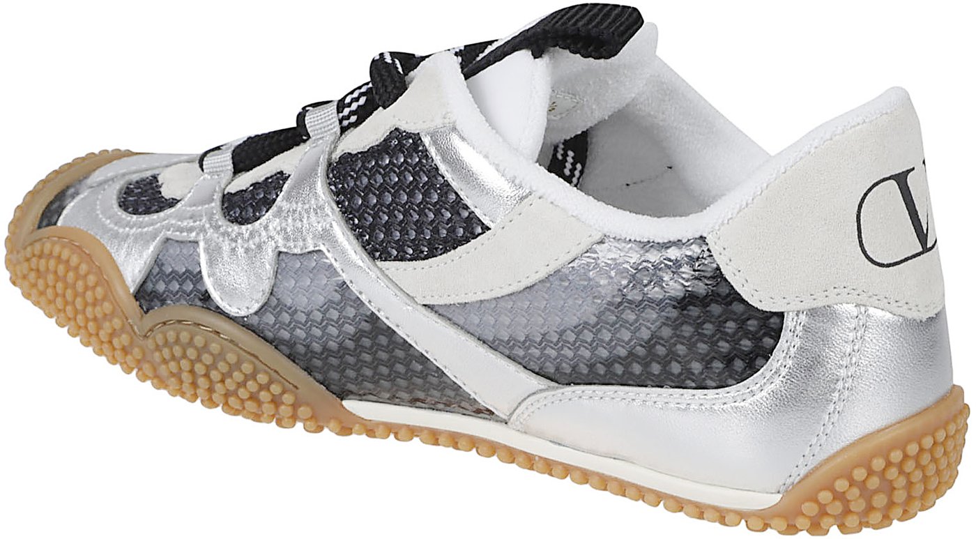 Valentino Garavani Amphibia Sneakers with Scalloped Rubber Sole
