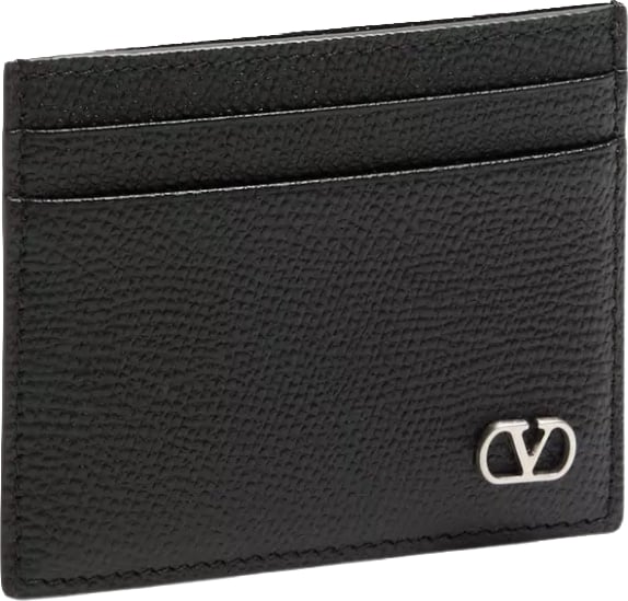Vlogo Textured Leather Card Holder