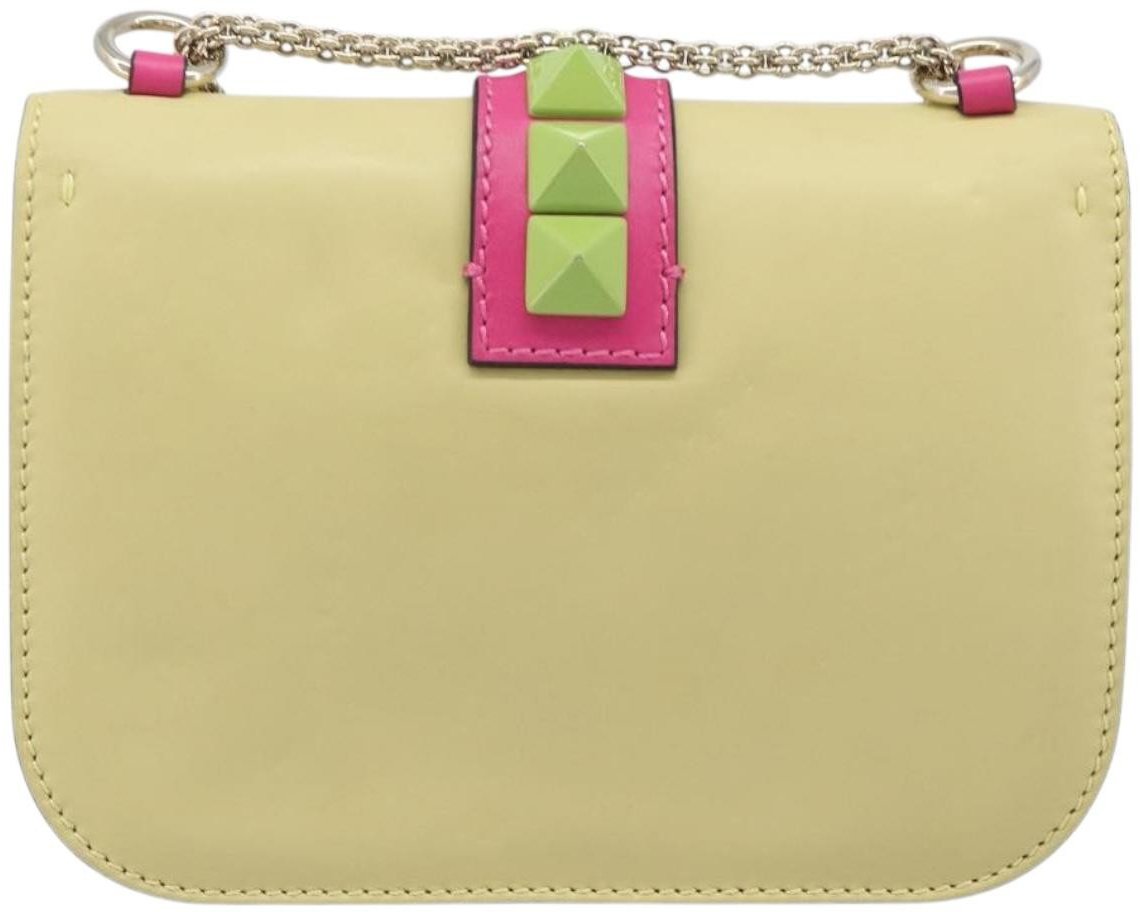 Valentino Garavani Glam Lock Covered Studs Leather Small
