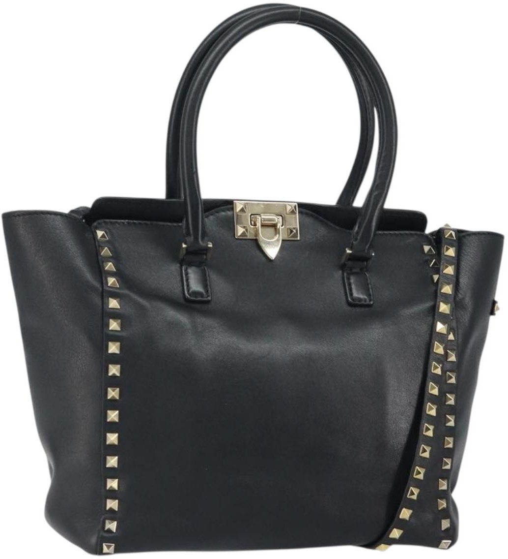 Valentino Garavani 1975 Rockstud Striped Leather Medium