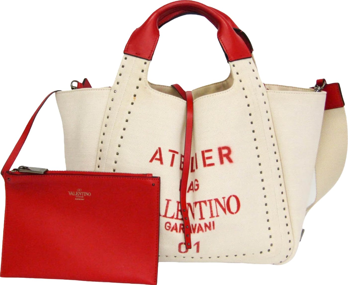 Valentino Garavani Atelier 01 Studded Canvas Medium