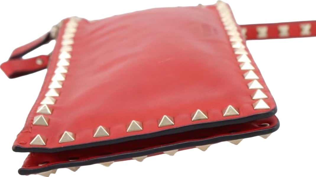 Valentino Garavani Rockstud Clutch Leather Large