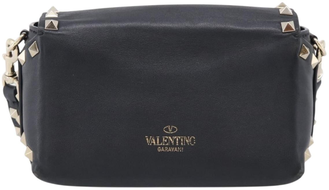 Valentino Garavani Rockstud Flip Lock Flap Leather Mini