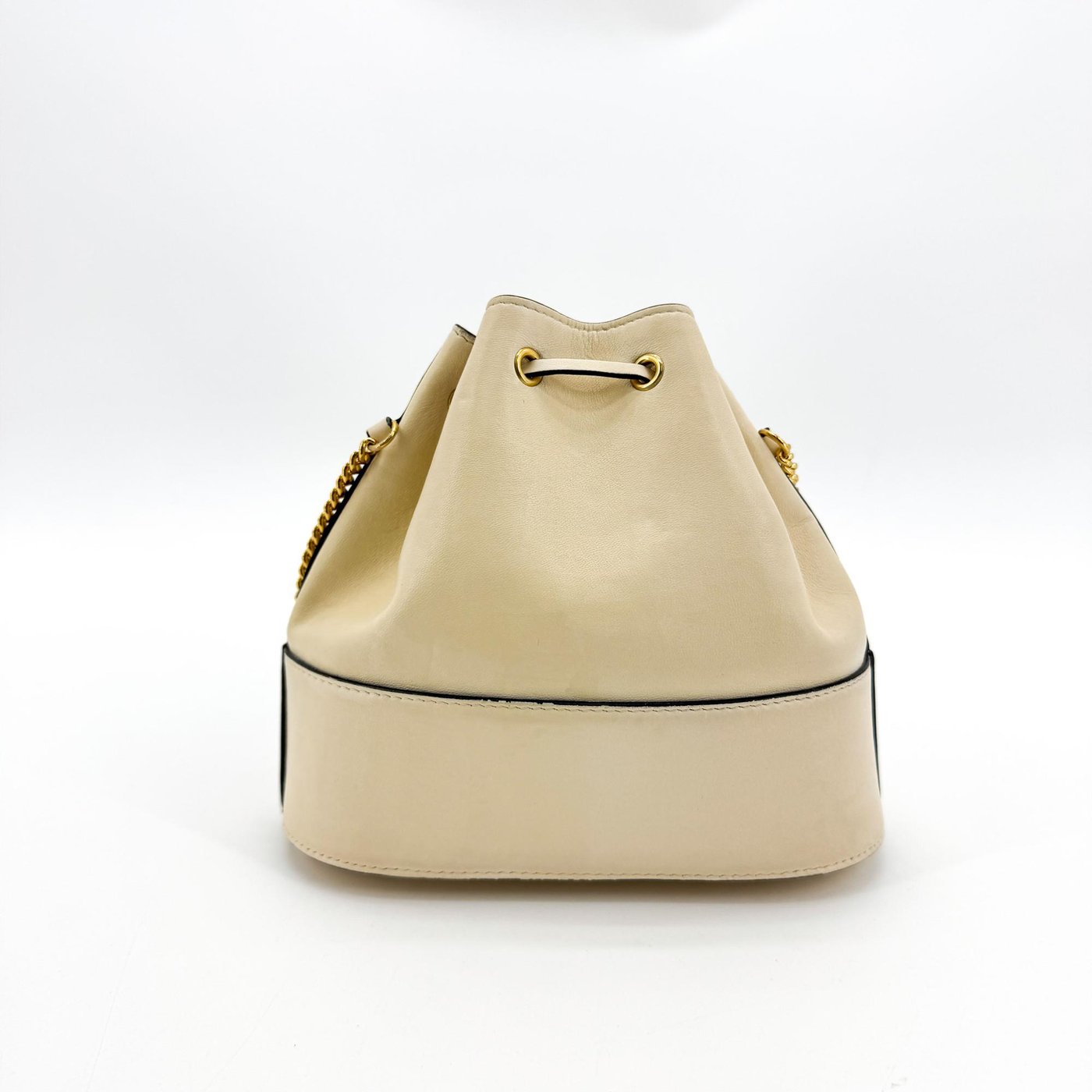 Valentino Garavani VLogo Drawstring Bucket Leather