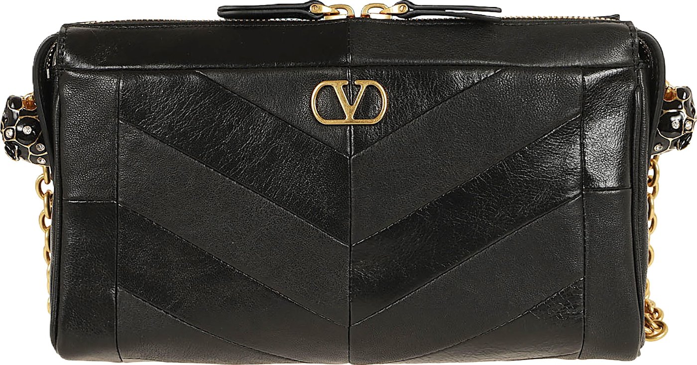 VALENTINO GARAVANI SMALL SHOULDER BAG PANTHEA PATCHWORK