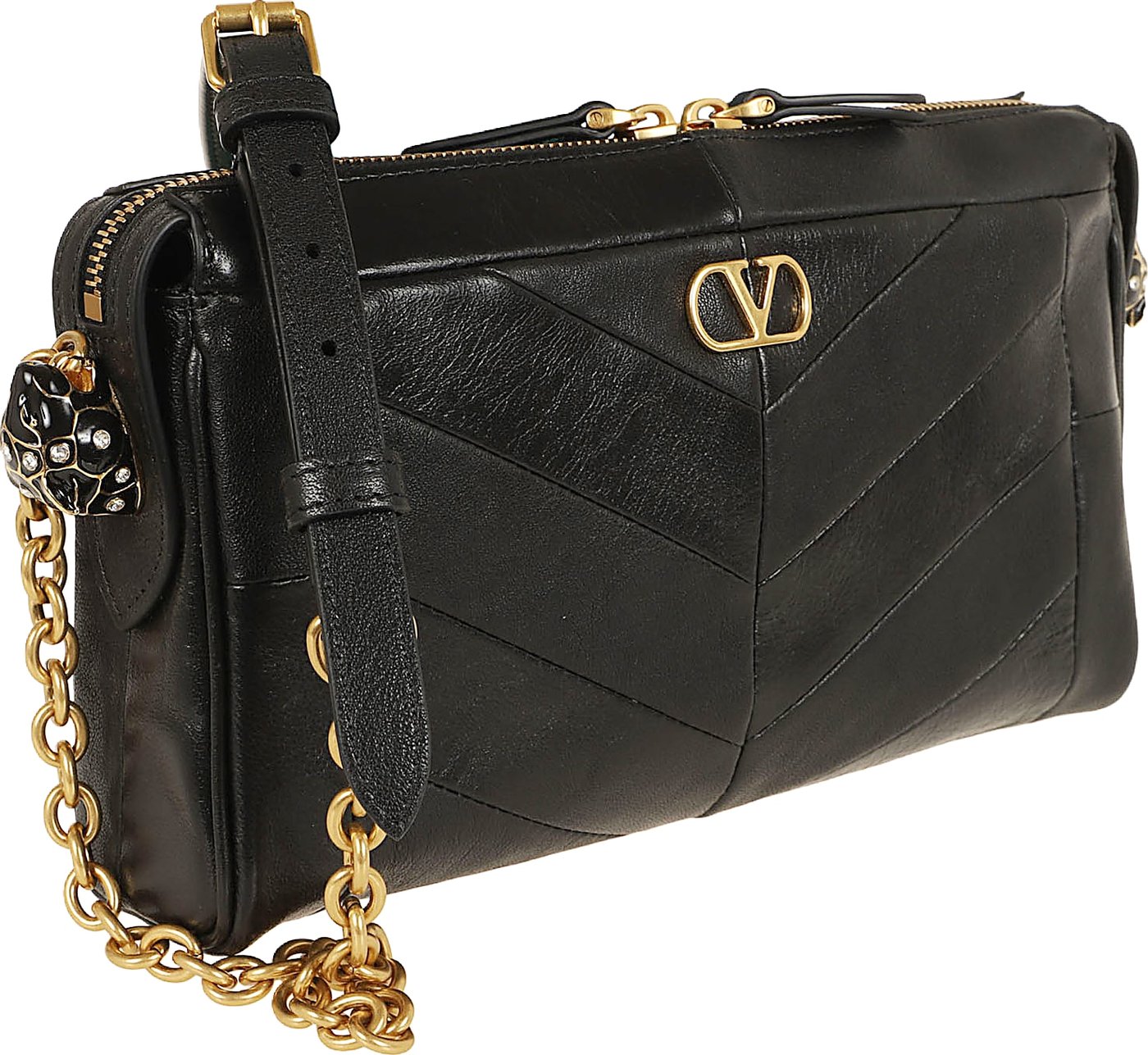 VALENTINO GARAVANI SMALL SHOULDER BAG PANTHEA PATCHWORK