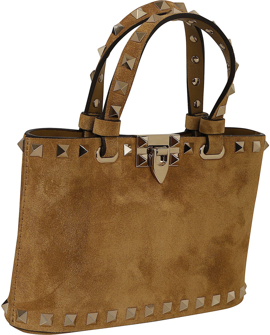 VALENTINO GARAVANI MINI BAG | ROCKSTUD | SUEDE S./PLATINUM STUDS
