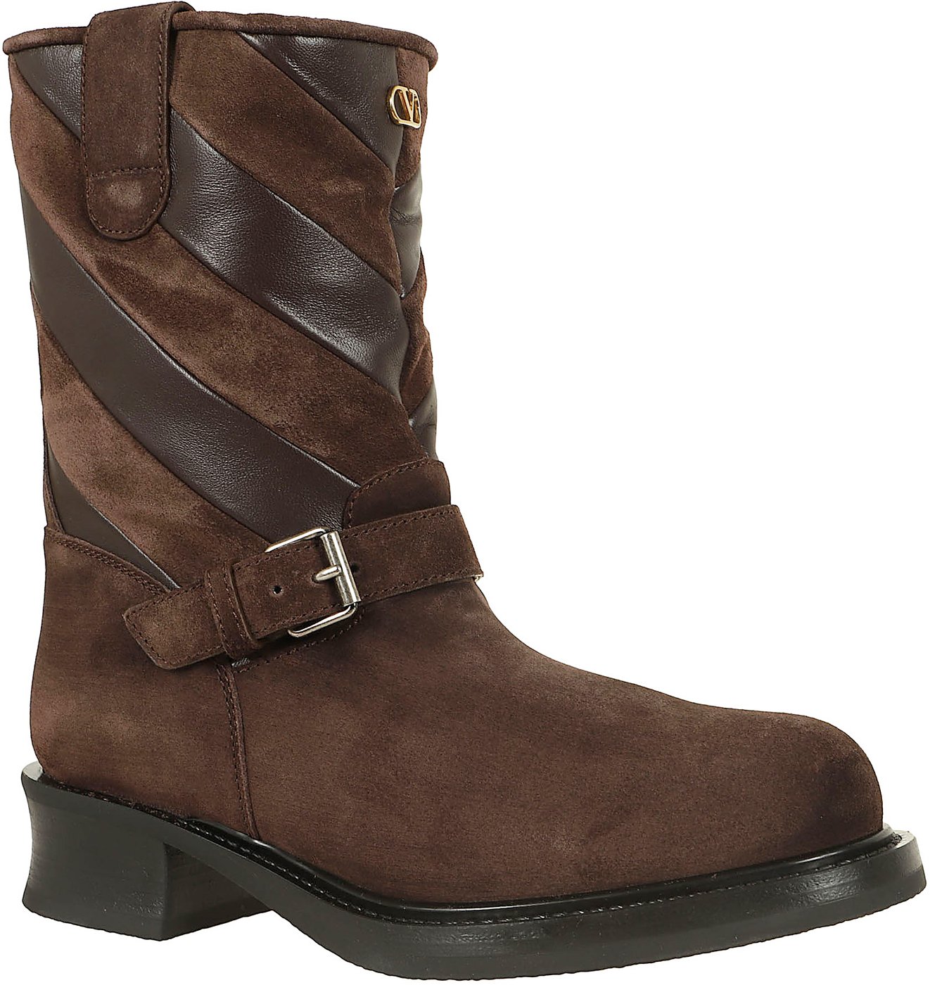 VALENTINO GARAVANI BOOTIE | RAYONS | T. 15/40 | PATCHWORK NAPPA MATTE-NAPPA WAXY/CROSTA