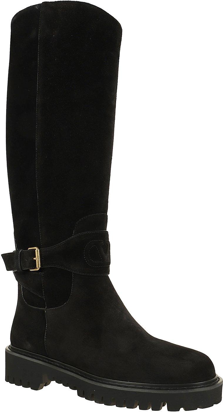 VALENTINO GARAVANI BOOT | VLOGO SIGNATURE | 25/40 | CROSTA/EMBOSSED LEATHER LOGO/RS
