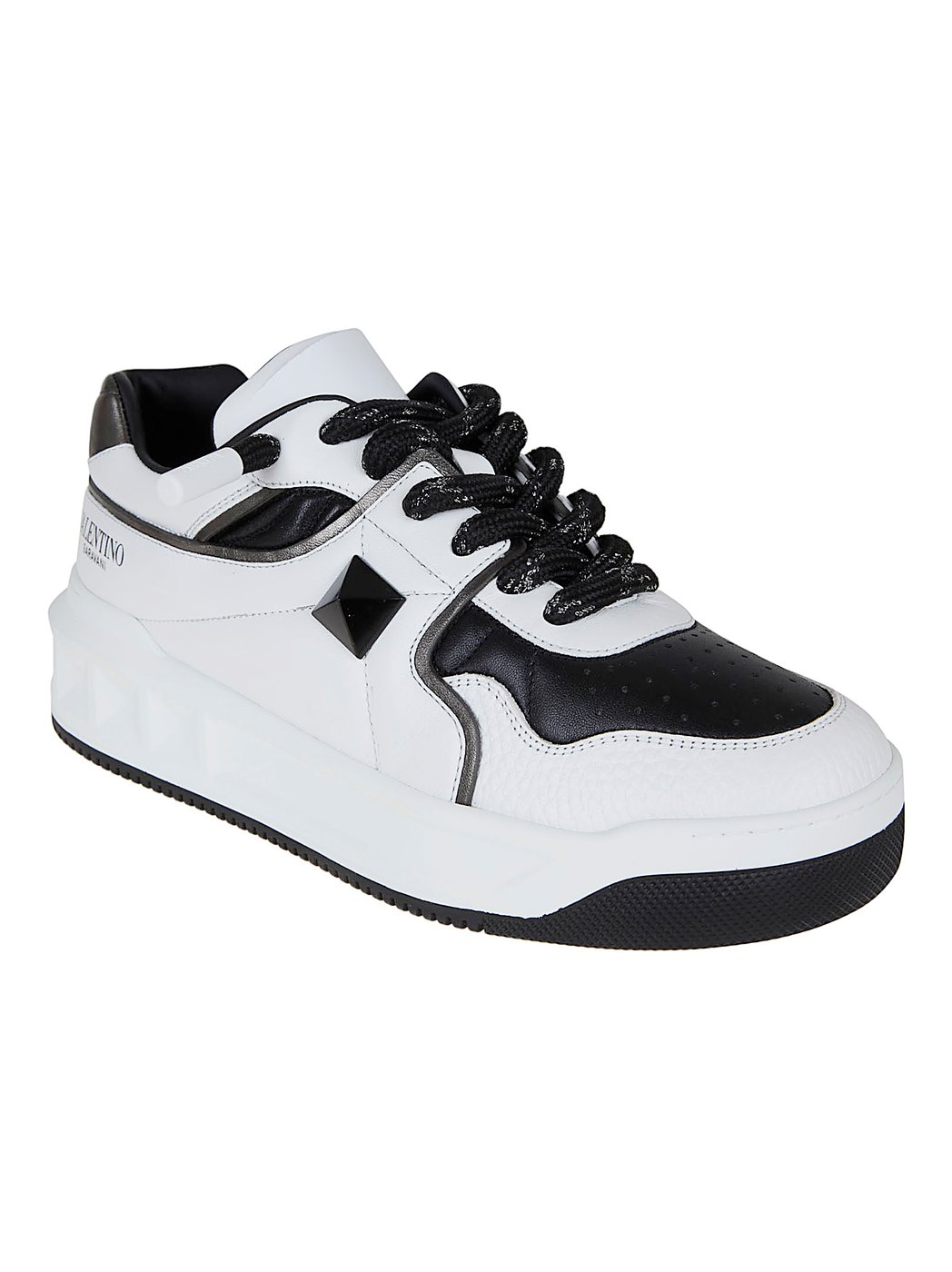 Low-Top Nappa Leather Sneakers with Maxi Stud Detail