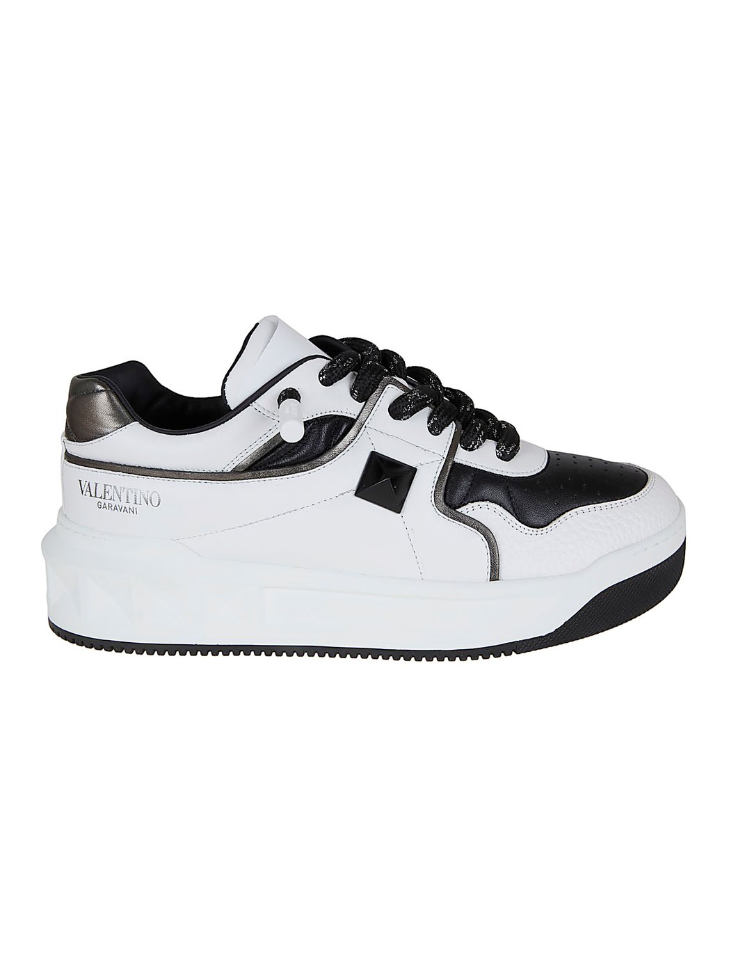 Low-Top Nappa Leather Sneakers with Maxi Stud Detail