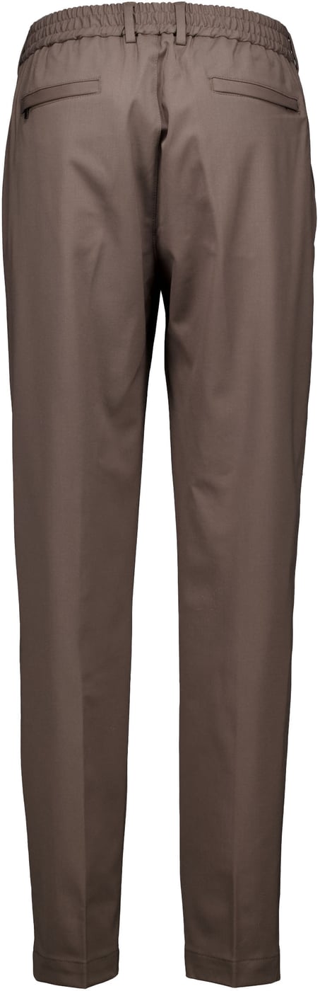 Valenza Wool Stretch Tapered Pantalons Taupe 1188