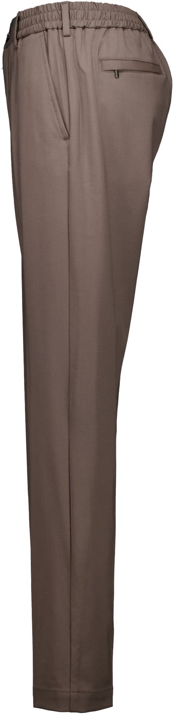 Valenza Wool Stretch Tapered Pantalons Taupe 1188