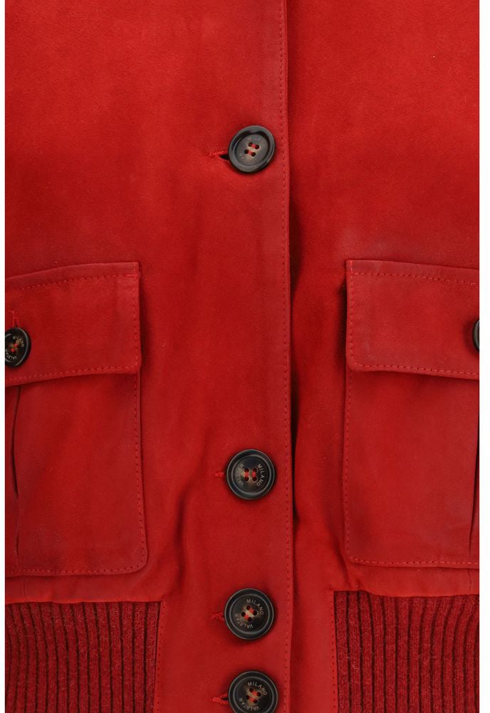 Valstar Red Goatskin Full-Length Jacket