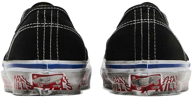Vans Authentic Reissue 44 Gallery Dept. Art That Kills Black 'Black White Red'