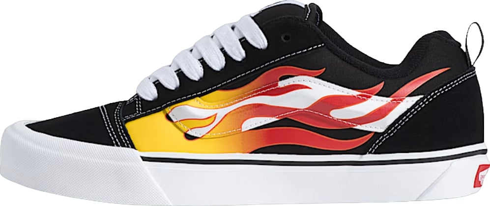 Vans Knu Skool Flame 'Black Orange White'