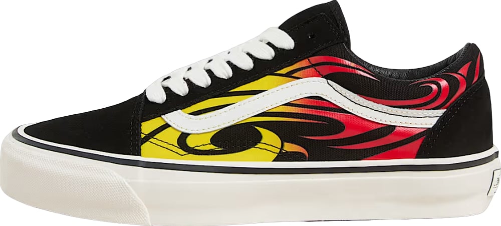 Vans Old Skool 36 LX Warped Tour Black Flame 'Black Orange Red'