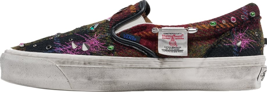 Vans Premium Classic Slip-On Harris Tweed Red 'Red Blue'