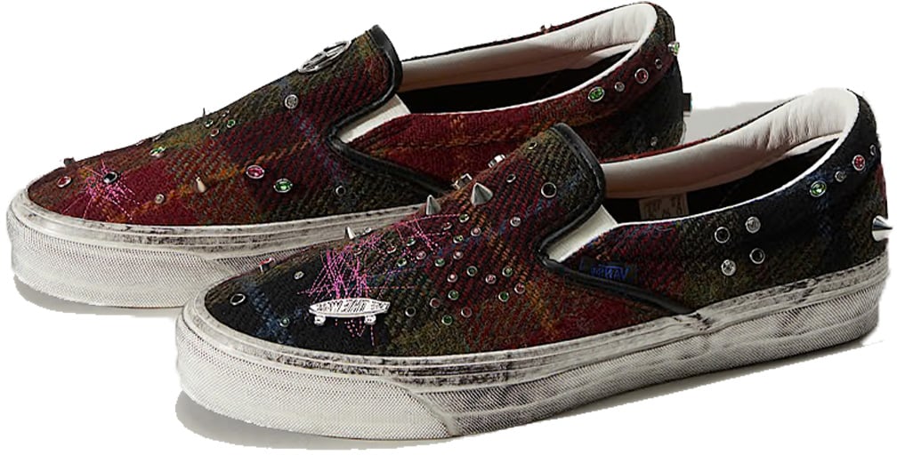 Vans Premium Classic Slip-On Harris Tweed Red 'Red Blue'