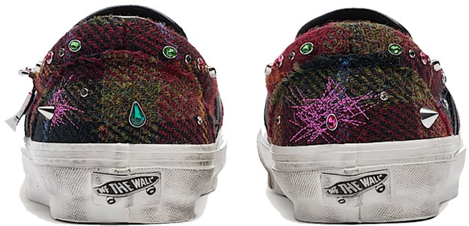 Vans Premium Classic Slip-On Harris Tweed Red 'Red Blue'