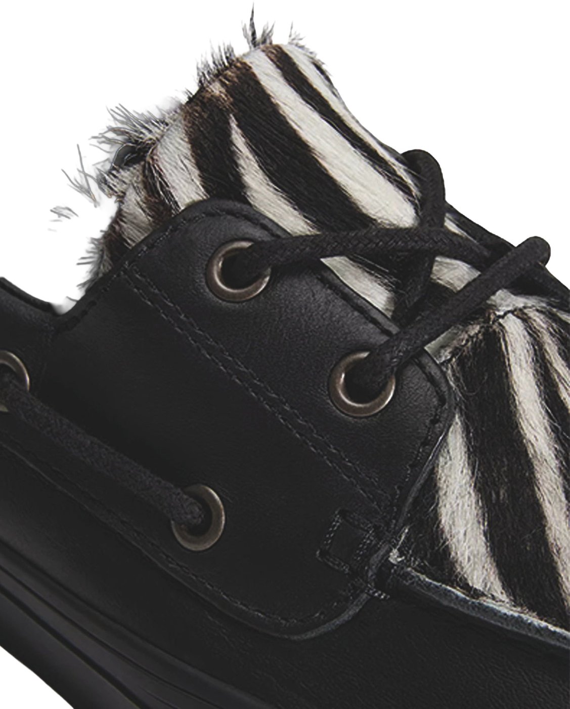 Vans 2-Eyelet Boat Shoe Pony Hair Bootschoen Zwart