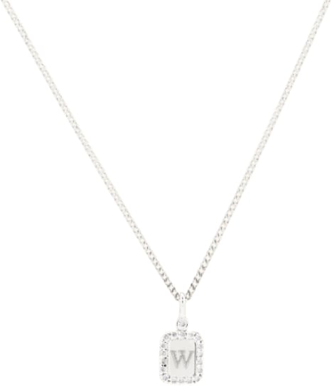 VEDDER & VEDDER Tiny Pave Tag - 925 silver - E