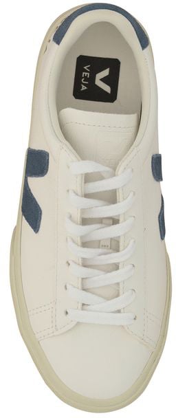 Veja White Calf Leather Bos Taurus Low Top Sneakers