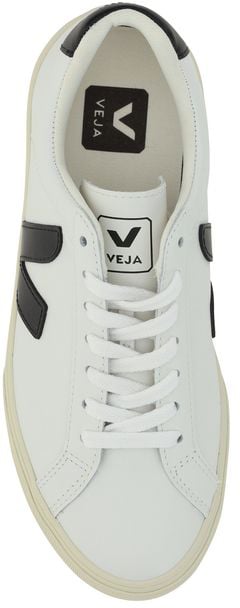 Veja White Calf Leather Bos Taurus Sneakers