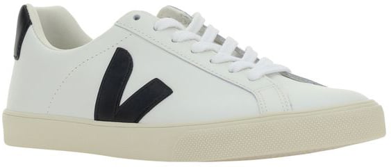 Veja White Calf Leather Bos Taurus Sneakers