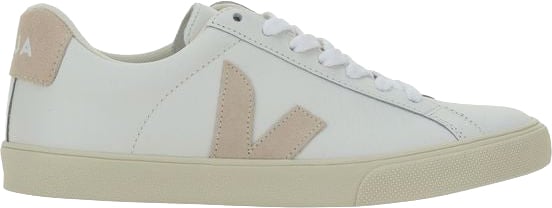 Veja White Calf Leather Bos Taurus Low Top Sneakers