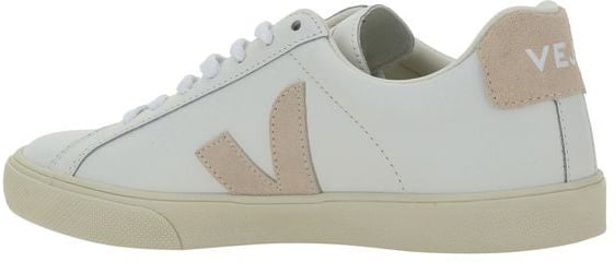 Veja White Calf Leather Bos Taurus Low Top Sneakers