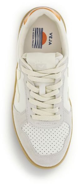 Veja White Calf Leather Bos Taurus Low Top Sneakers