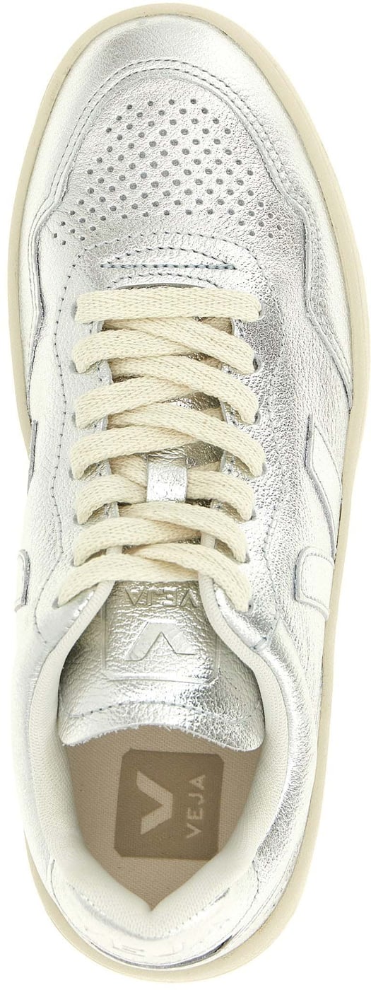 Veja Silver Genuine Leather Low Top Sneakers