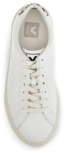 Veja White Calf Leather Bos Taurus Low Top Sneakers