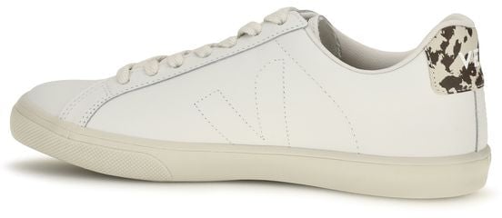 Veja White Calf Leather Bos Taurus Low Top Sneakers