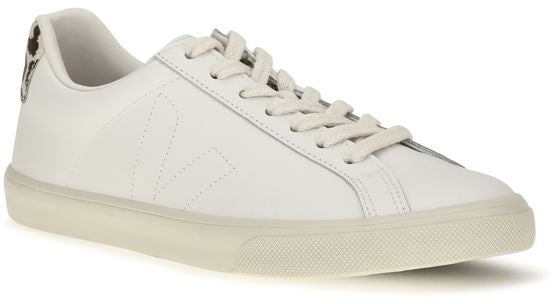 Veja White Calf Leather Bos Taurus Low Top Sneakers