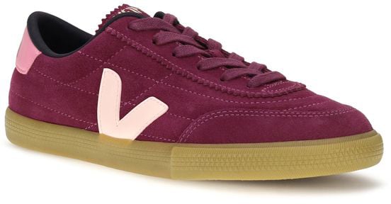 Veja Purple Calf Leather Bos Taurus Low Top Sneakers