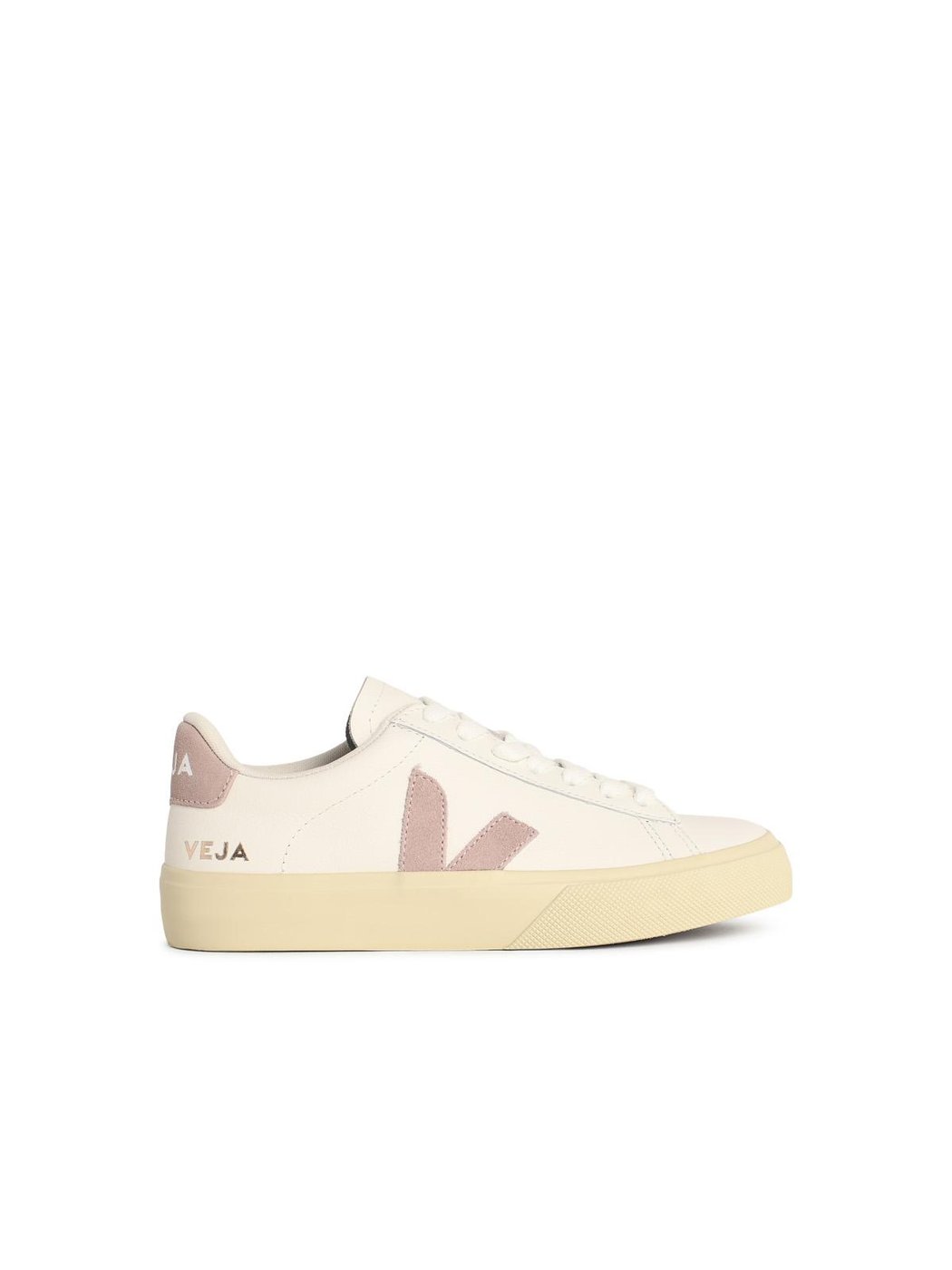 'Campo' White Leather Sneakers