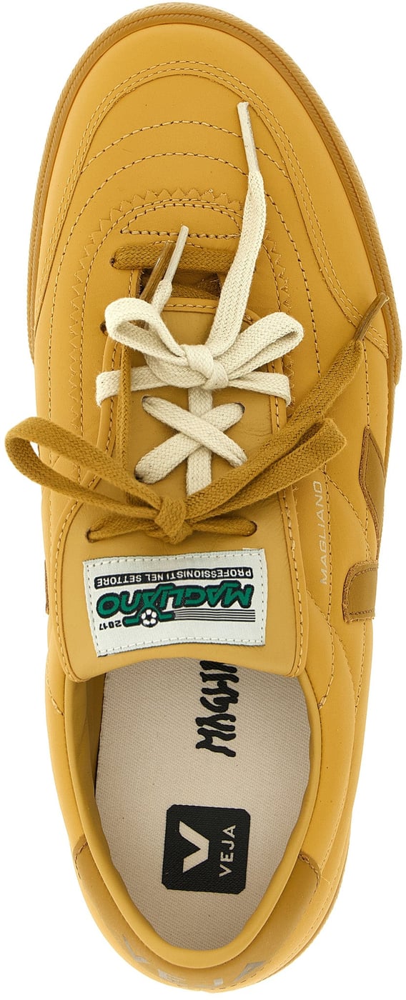 Veja Beige Calfskin Athletic Sneakers