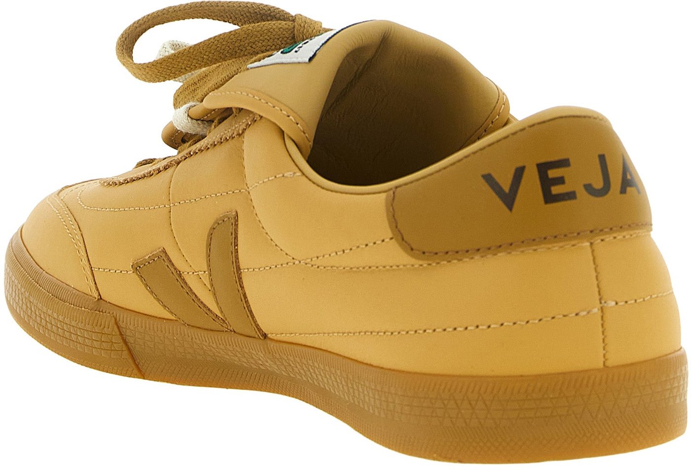 Veja Beige Calfskin Athletic Sneakers