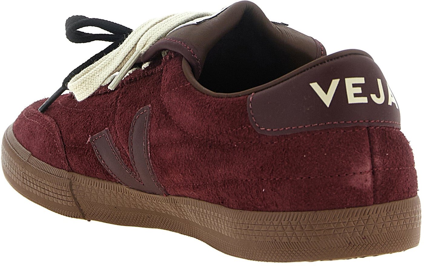 Veja Bordeaux Calfskin Low Top Sneakers