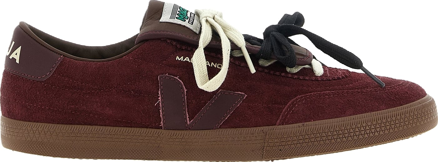Veja Bordeaux Calfskin Low Top Sneakers