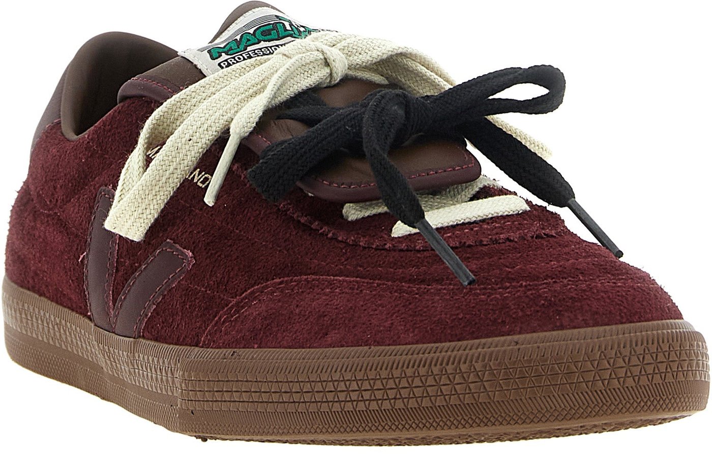 Veja Bordeaux Calfskin Low Top Sneakers