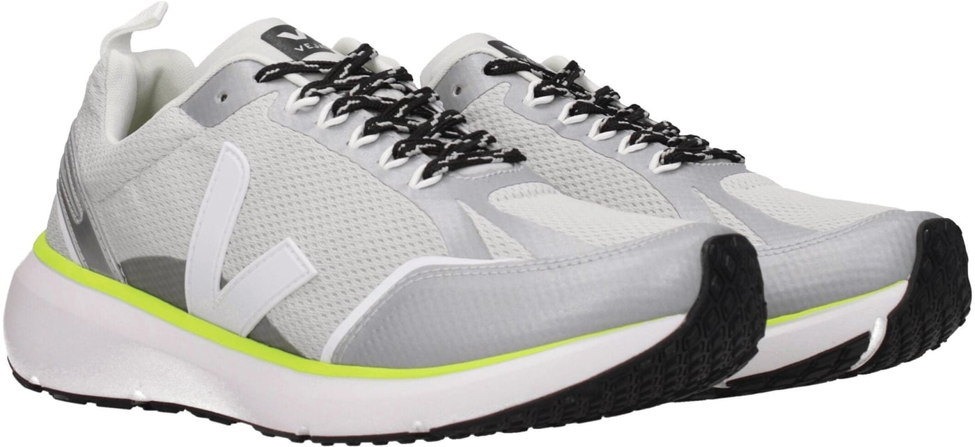 Veja Gray Fabric Athletic Sneakers