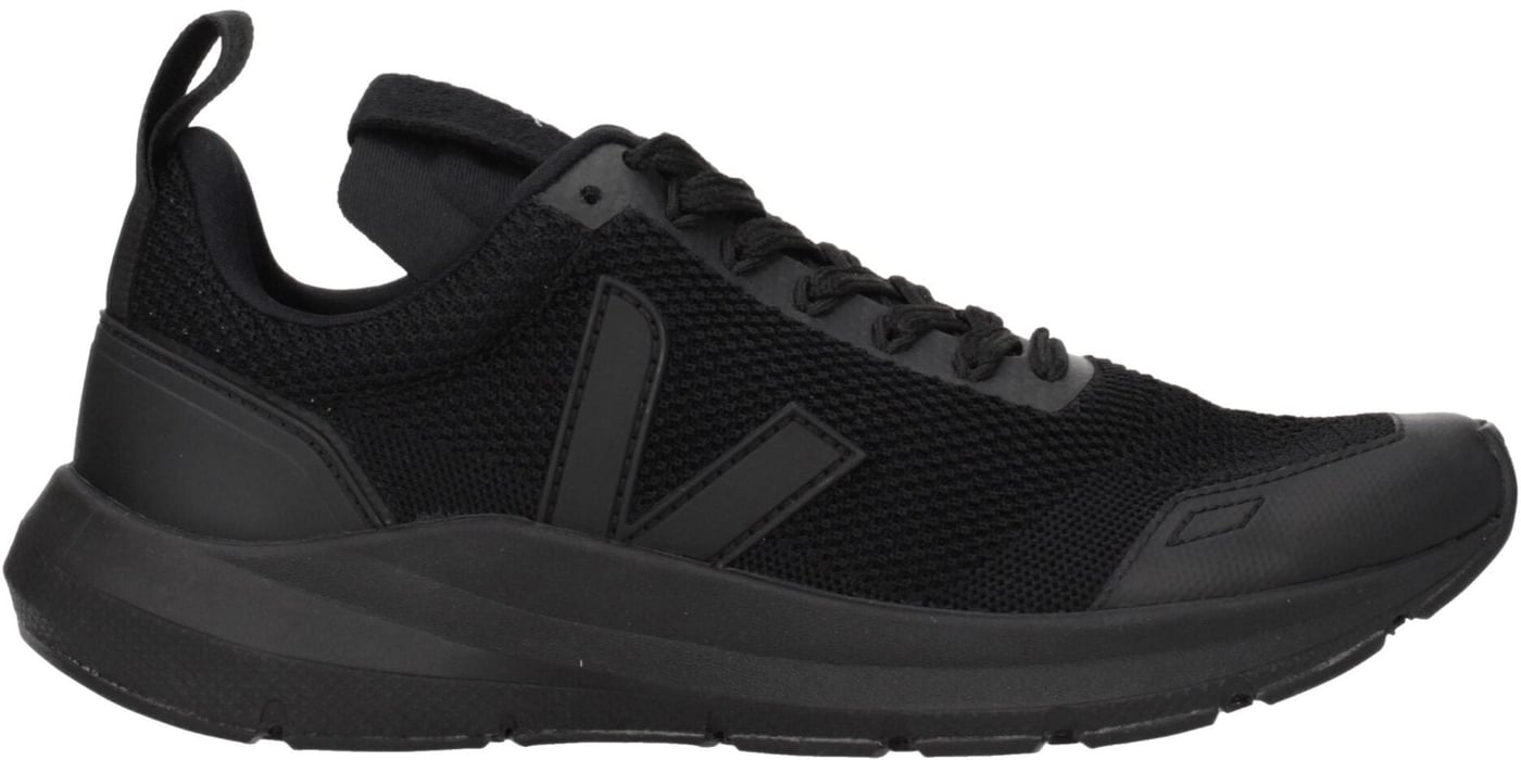 Veja Black Fabric Athletic Sneakers