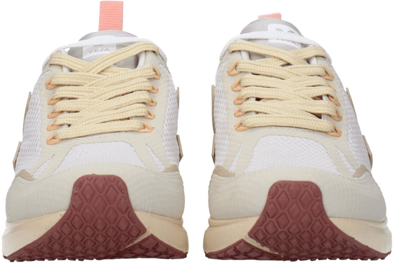 Veja Beige Fabric Athletic Sneakers